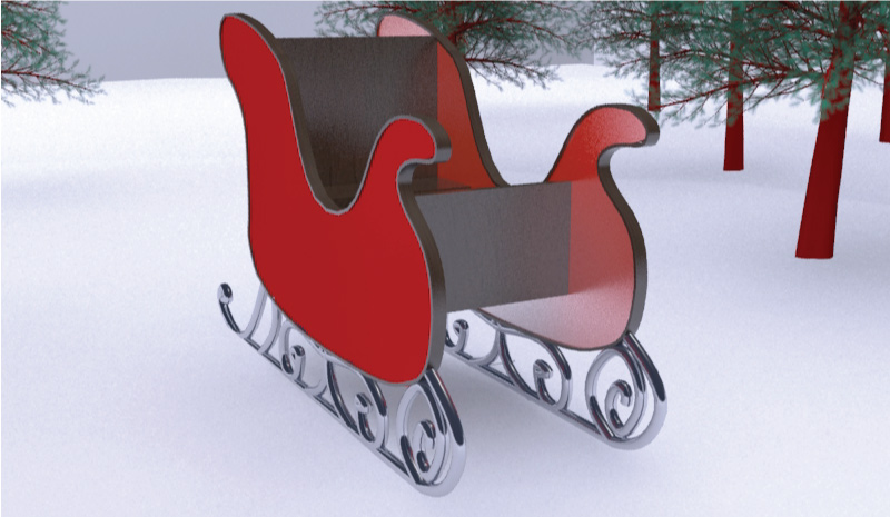 Christmas Sleigh - View 2