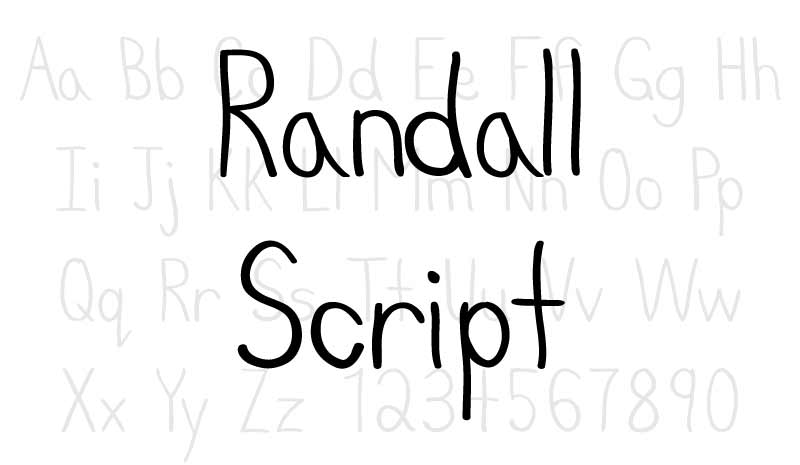 Randall Script - Font - Cover